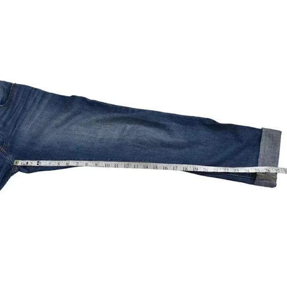Levi's 501 Jeans Button Fly Relaxed Rolled Blue  Medium Wash Size 26 - Picture 15 of 16